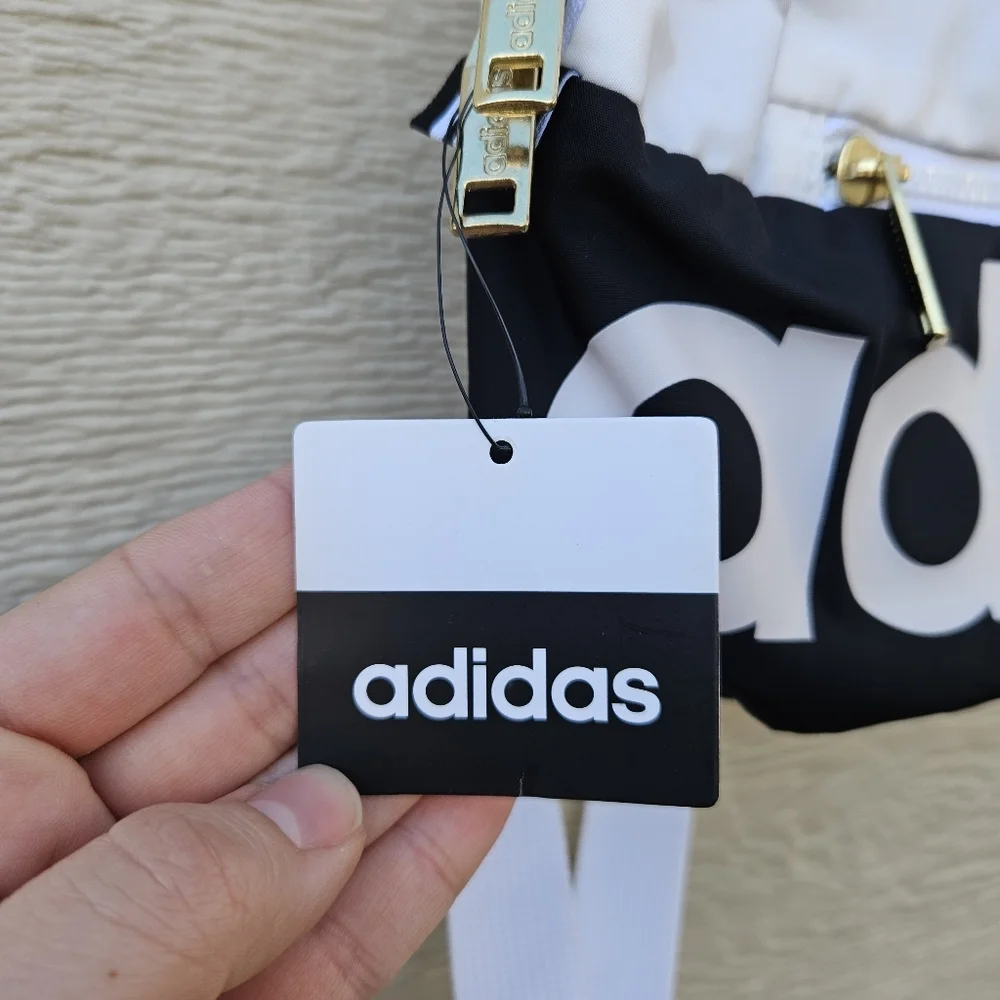 Adidas Linear mini backpack black and white new with flaws - Picture 3 of 10